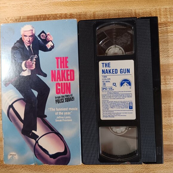 The Naked Gun VHS 1988 Leslie Nielsen Zucker Priscilla Presley Weird Al OJ VTG - Picture 6 of 8